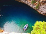 Kefalonia travel guide: unique Melissani cave. Greece travel.