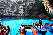 Melissani ežeras, Kefalonijos sala. Graikija