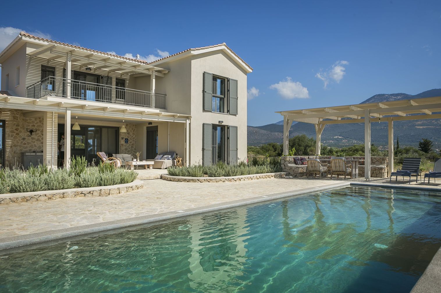 Kefalonia villas: cute 5 bedroom villa with swimming pool, Kefalonia, Greece. Kefalonia holidays