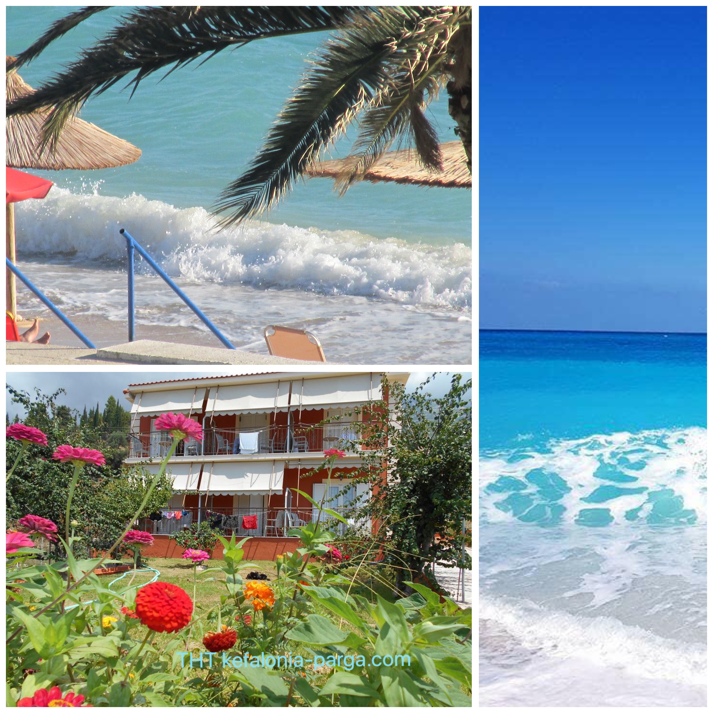 Kefalonia holidays: Lourdas beach apartments. Greece vacations.