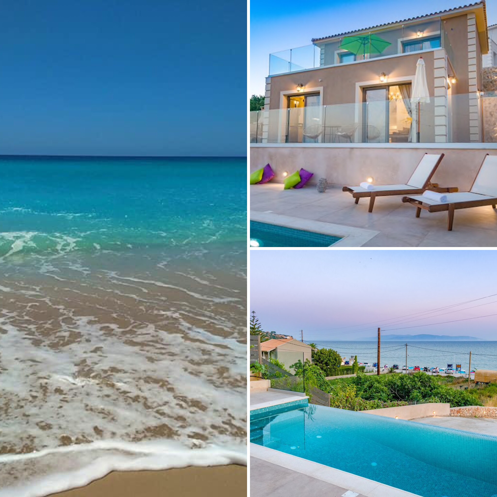 Kefalonia villas: luxury 2 bedroom villa with private pool by Lourdas beach, Kefalonia, Greece. Kefalonia holidays.