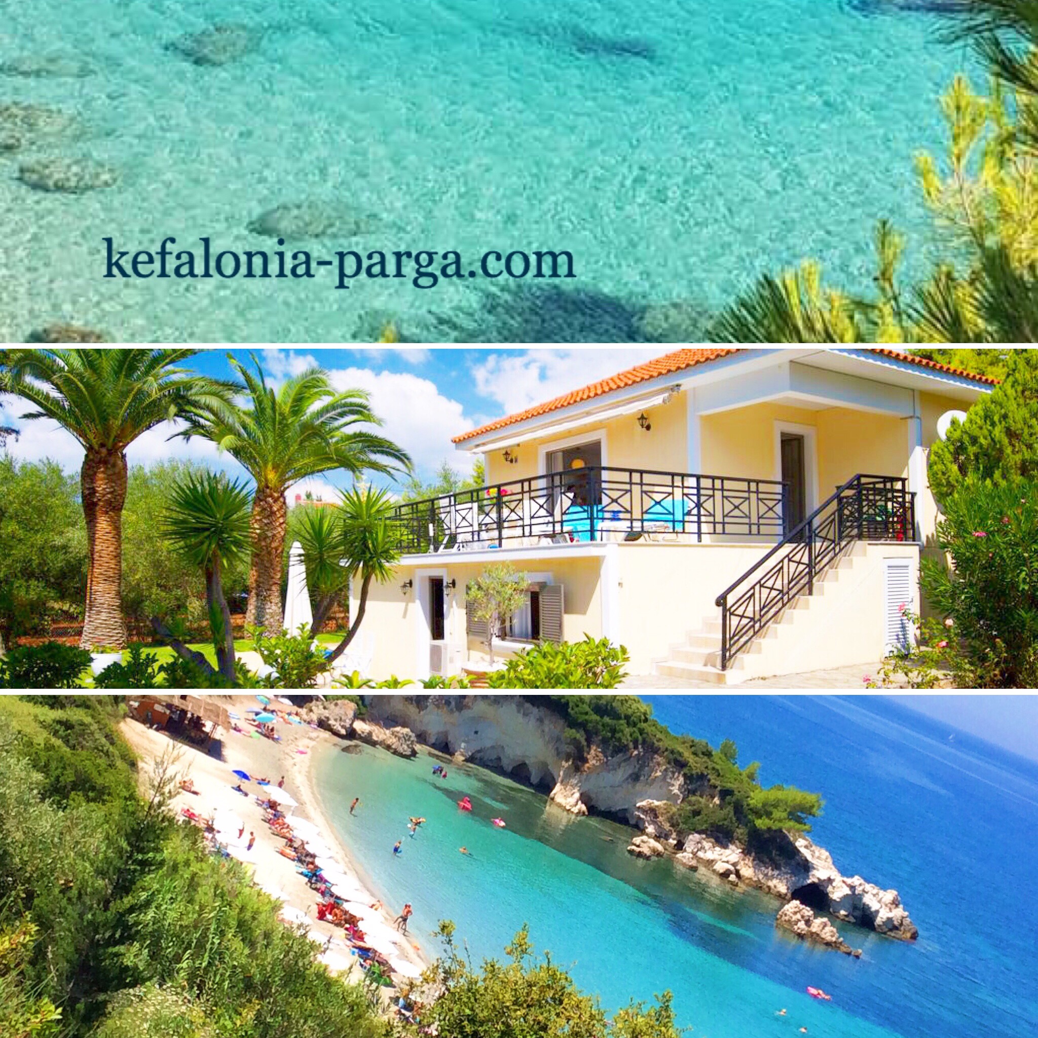 Kefalonia holiday: spacious 3 bedroom apartments by Makris Gyalos beach, Lassi. Greece vacations.